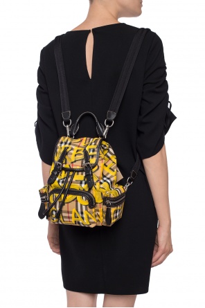 Backpack with a plaid motif and a print, zdjęcie 2 Backpack with a plaid motif and a print od Burberry